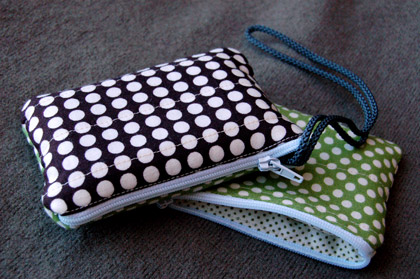 Zipper pouches