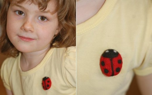 Ladybug Brooch